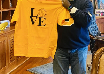 President Armbrister Showing Philly Love